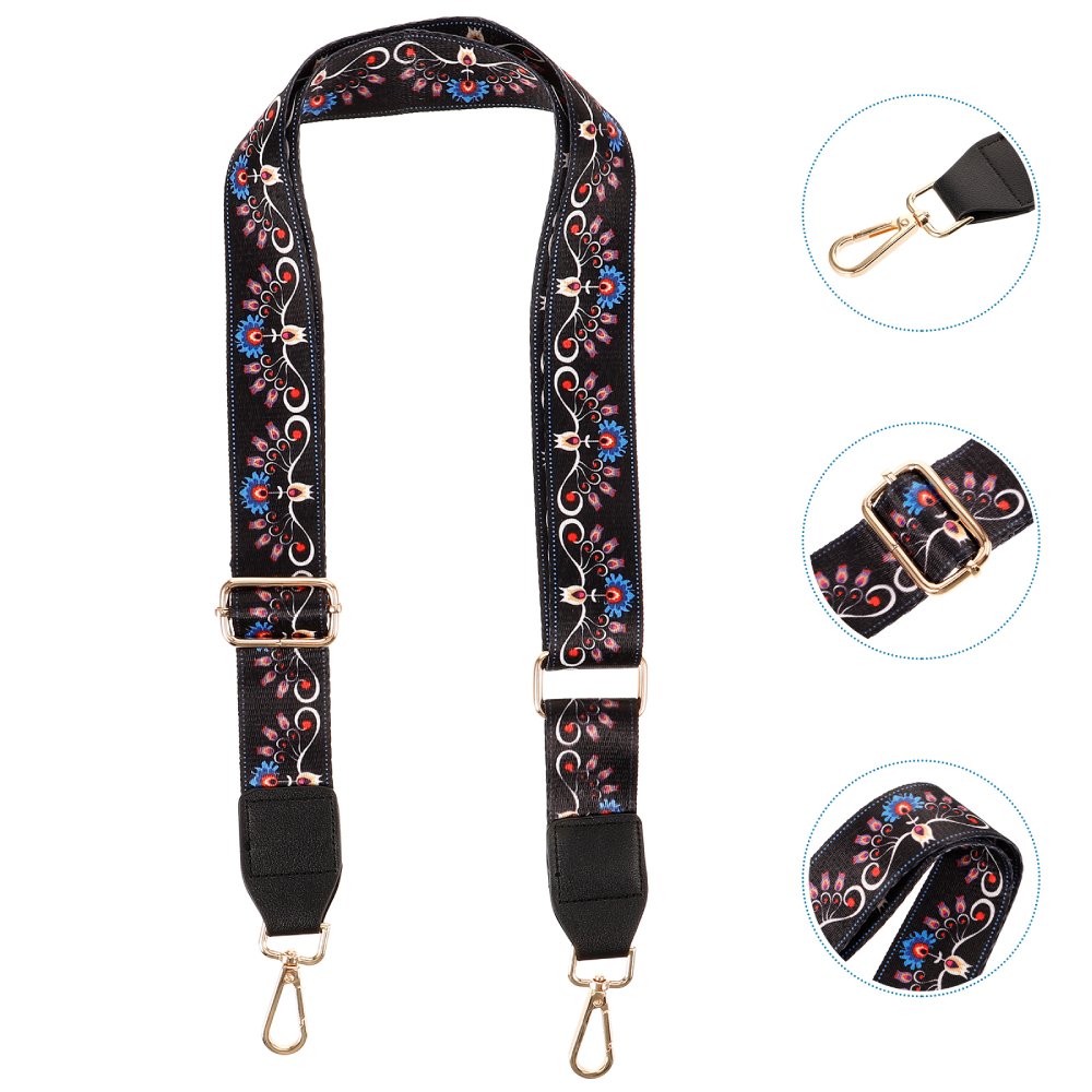 Complete details of the Bohemian Flower Banjo Strap