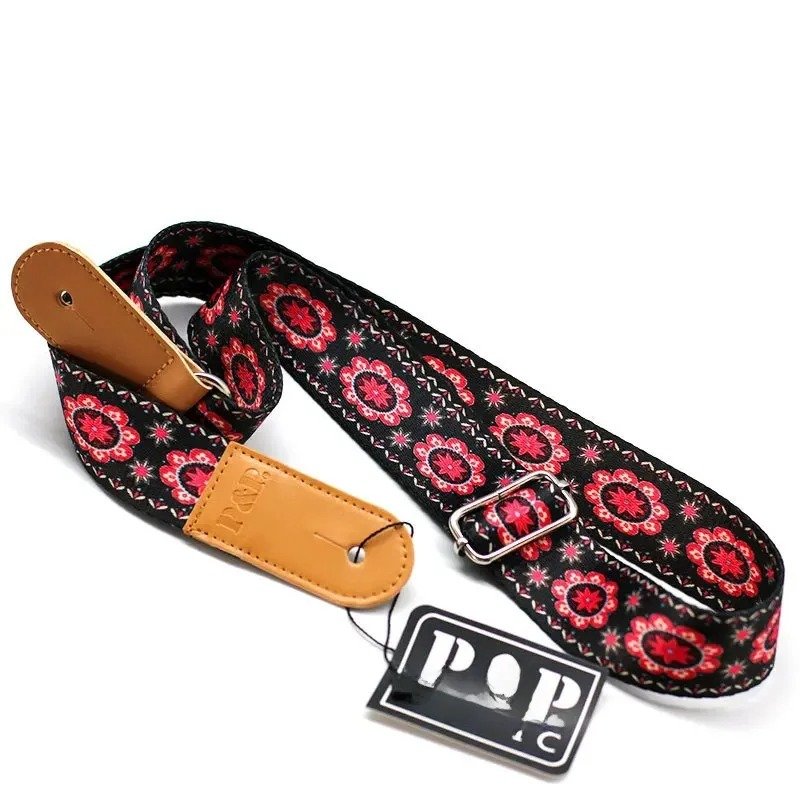 Black Garden of Eden Ukulele Strap