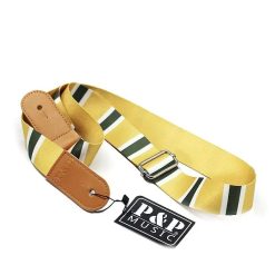 Striped Elegant Lemon Ukulele Strap
