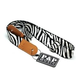 Wild Zebra Ukulele Strap