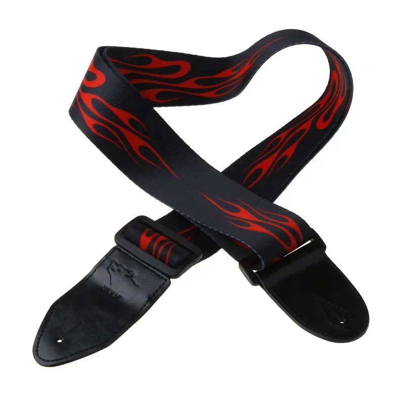 Heavy Metal Guitar Strap with Hellfire Flames