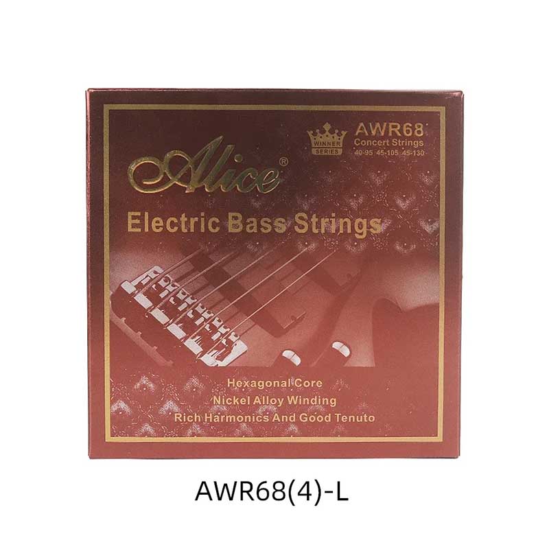 4 Light Strings for Electric Bass - Transparent Tone, Advanced Electromagnetic Properties, Rich in Harmonics and Good Sustain