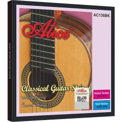 Classic Guitar Strings Wound G-3 for Richer Harmonics, Complete Set in Black for a Special Style (With Smooth G-3 String Complement)