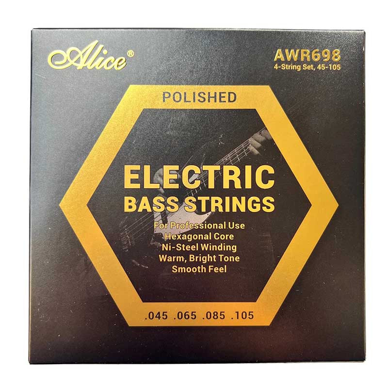 Electric Bass Strings - For professional use, nickel-plated steel