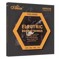 Perfect electric bass strings for professional use, nickel steel