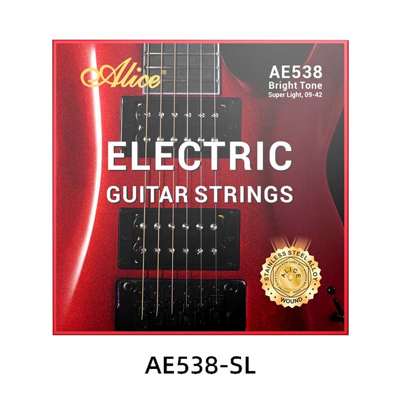 Electric Guitar Strings - High Magnetic Permeability, For Professional Use, Super Light Stainless Steel Alloy