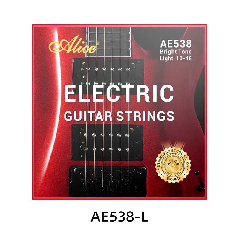 Electric Guitar Strings - High Magnetic Permeability, For Professional Use, Lightweight Stainless Steel Alloy