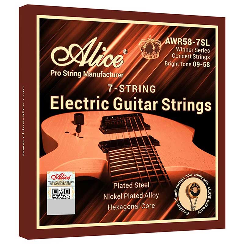 Electric Guitar Strings - Rich and Full Sound for an Explosive Performance. The Seventh String Allows You to Play in a Wider Range.
