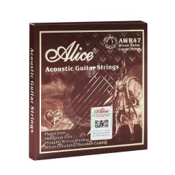 Acoustic Guitar Strings - Phosphor Bronze, Warm, Clear Sound, Ends of the Balls Specially Marked for Easier Tuning