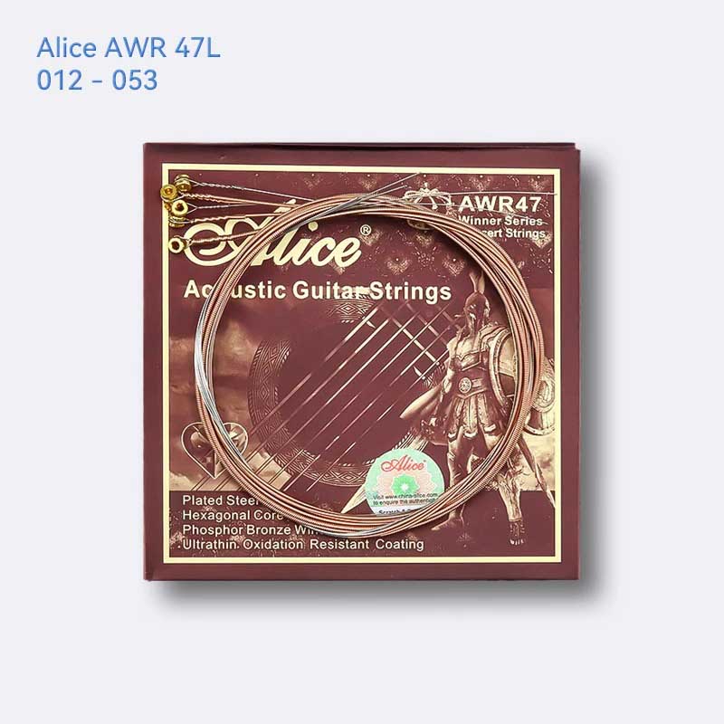 Cordes pour Guitare Acoustique - Bronze Phosphore, Chaud, Son Clair, Extrémités des Boules Marquées Spécialement pour un Accord Plus Facile leger