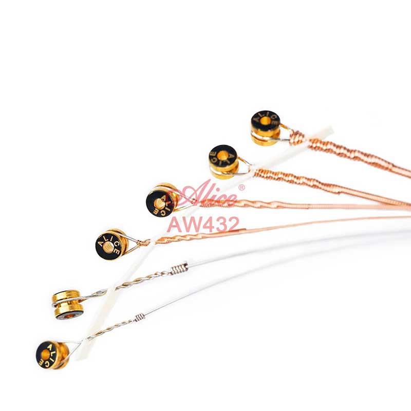 Acoustic Guitar Strings - Practice String, Silver Plated Copper Alloy Bronze Color 8515, Clear and Defined Sound