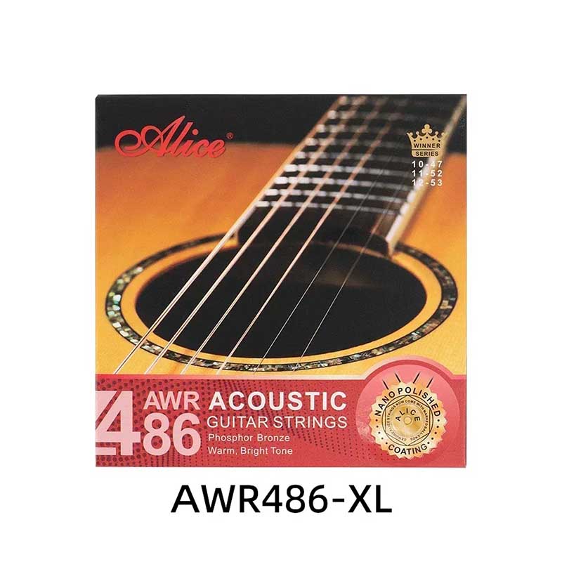 Extra Light Strings for Acoustic Guitar - Phosphor Bronze, Warm, Clear Sound, Nano Polished Coating