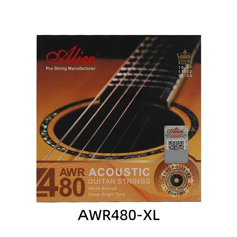 Super Light Strings for Acoustic Guitar - Bronze 8020, Deep, Clear Sound, Nano Polished Coating