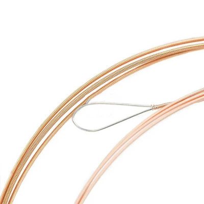 Front view of banjo strings with hexagonal core - For performance, bright sound