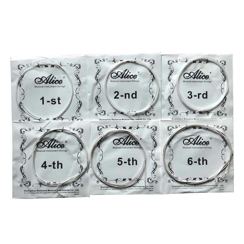 Front view of Guitalélé strings - Concert strings, rich and bright sound, modified nylon achieves quick tuning stability.
