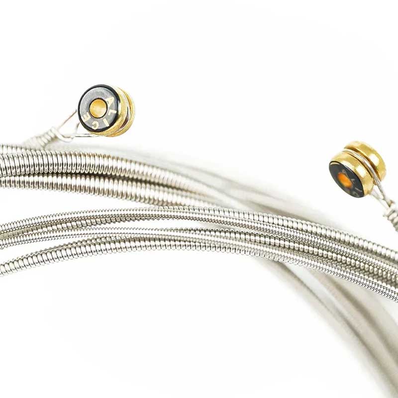 Detailed View of Electric Bass Strings - Deep and Rich in Harmonics, A Good Choice for Performance and Recording