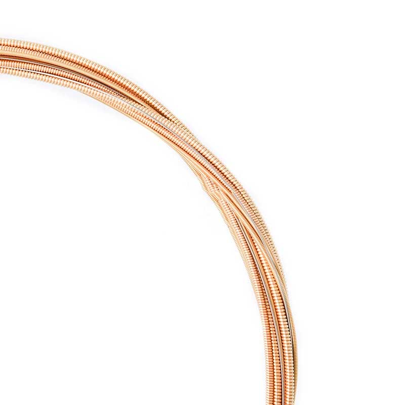 Detailed view of Acoustic Guitar Strings - Practice String, Silver Plated Copper Alloy in Bronze Color 8515, Clear and Defined Sound