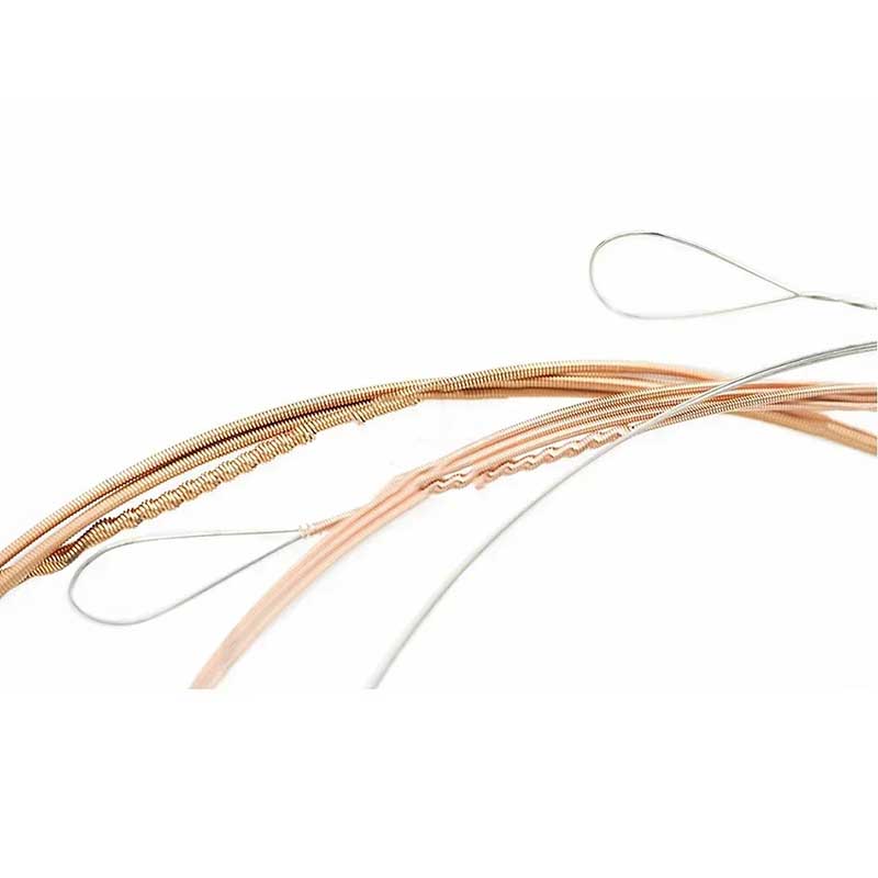 Overall view of banjo strings with hexagonal core - For performance, bright sound