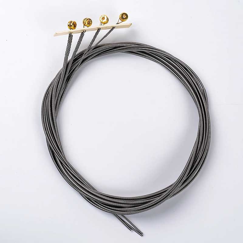 Overview of electric bass strings - High magnetic permeability, for professional use, stainless steel alloy