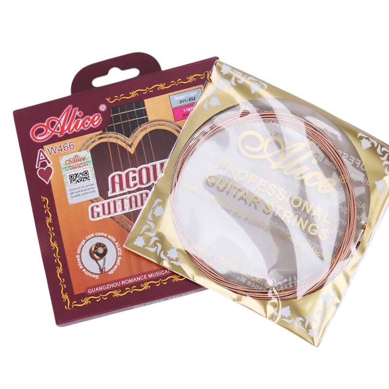 General view of acoustic guitar strings - Bronze 9010, Deep and stable bass with rich harmonics