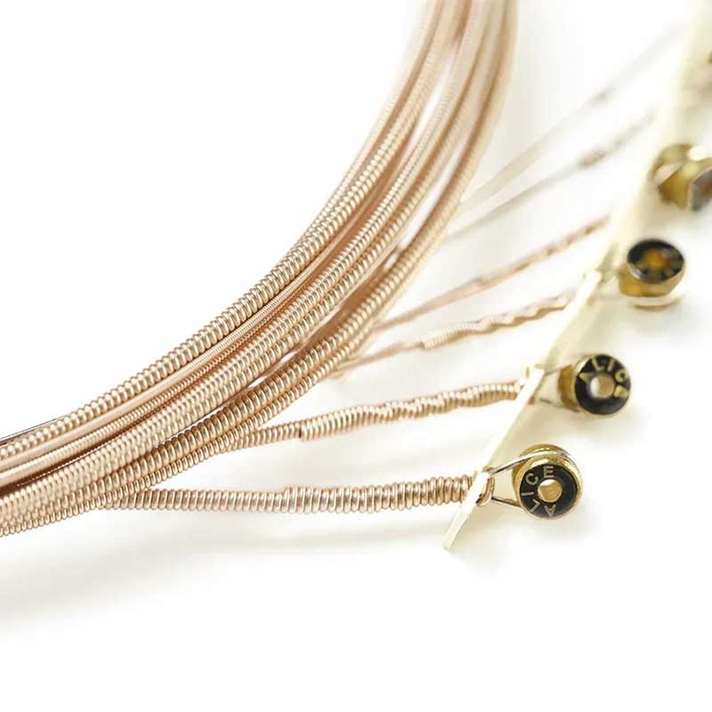 General view of acoustic guitar strings - Multi-layer nano coating, warm, clear and projecting sound