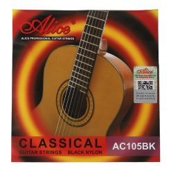 Classic Guitar Strings - Black Colored Wound Strings + Silver Plated Copper - for a Unique Appearance