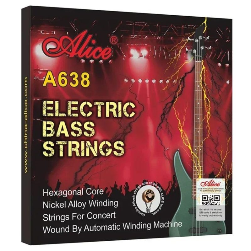 Electric Bass Strings - Deep and Harmonically Rich Bass, A Good Choice for Performance and Recording!
