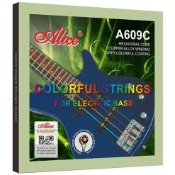 Electric Bass Strings - Practice Strings - Performance, Bright Appearance and Colorful Look!