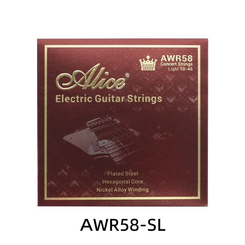 Electric Guitar Strings - Clear-Transparent Sound - Super Light Tension