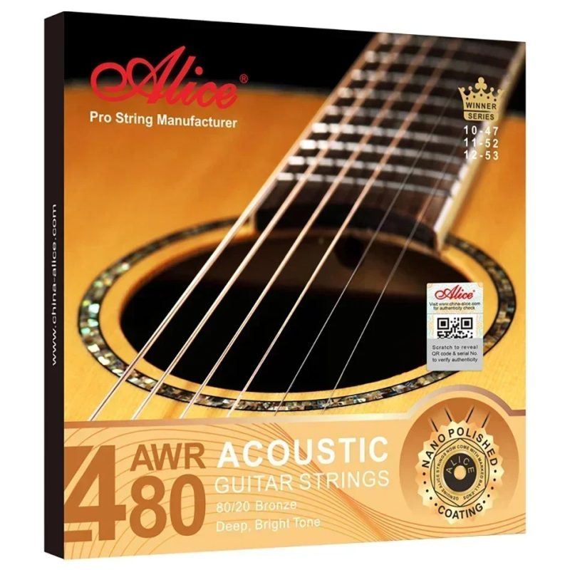 Acoustic Guitar Strings - 8020 Bronze, Deep, Clear Sound, Nano Polished Coating