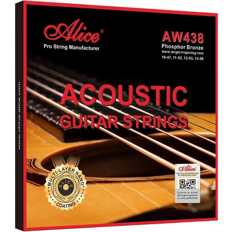 Acoustic Guitar Strings - Multi-layer Nano Coating, Warm, Clear and Projecting Sound