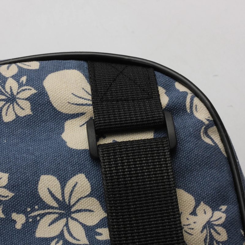 Details of the strap of the Aloha Floral Ukulele Case
