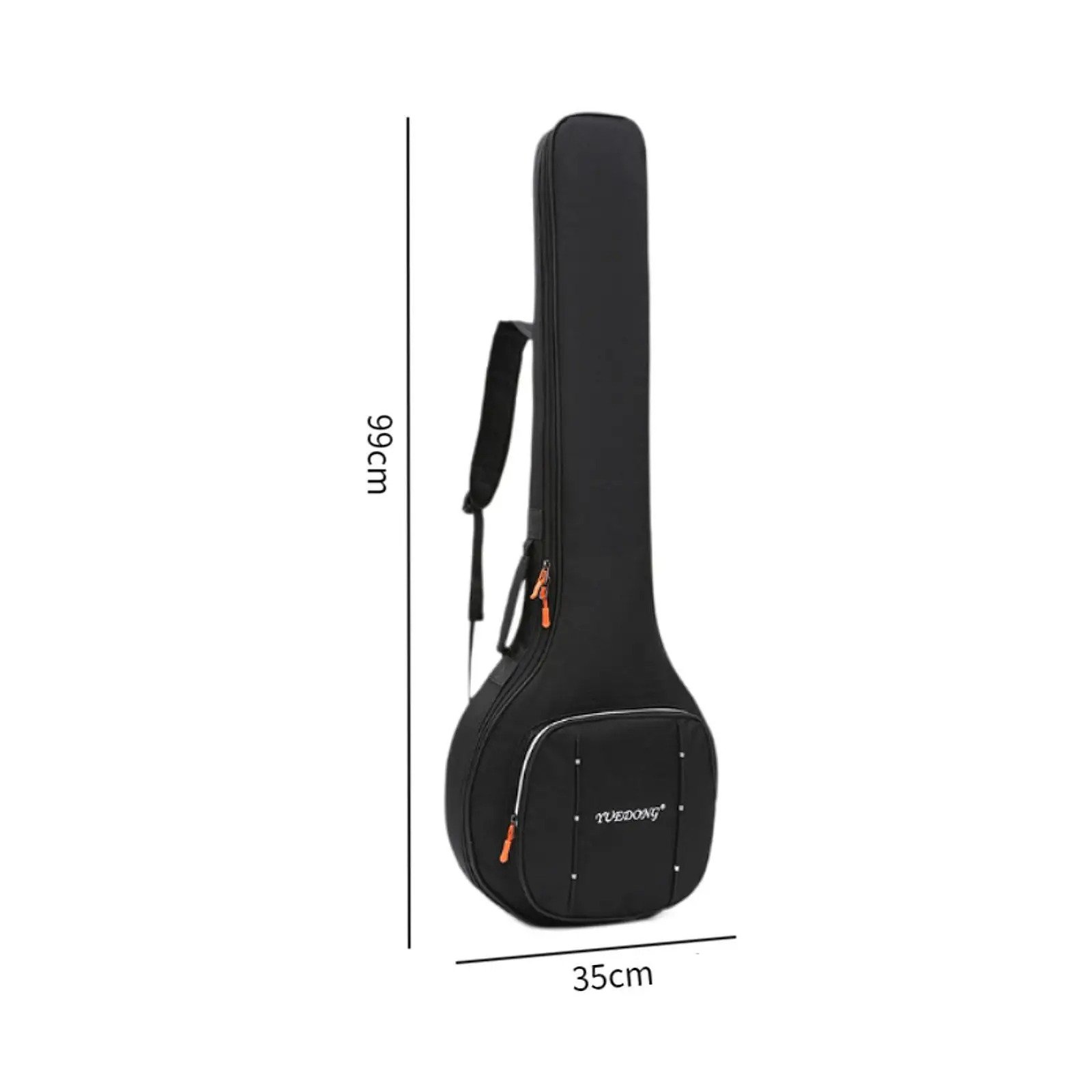 Hard Banjo Case with Strap and Storage Pocket Dimensions.jpeg