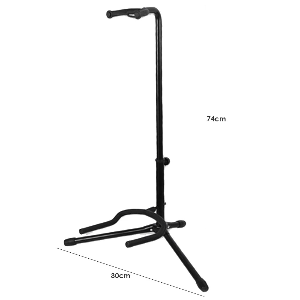 Dimensions of the Foldable Metal Guitar Stand - Secure and Adjustable