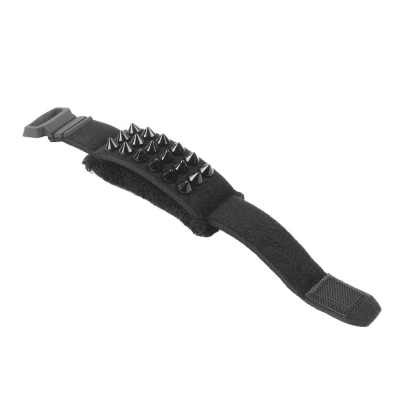 Punk Rock FretWrap with Studs - String Muffler for Guitar and Bass - black color