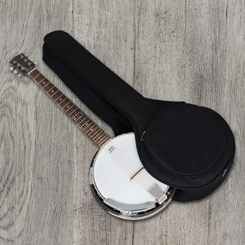 5-String Banjo Case - Padded Protection with Adjustable Straps