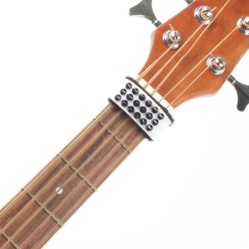 Using the Punk Rock Colored FretWrap with Studs - String Muffler for Guitar and Bass