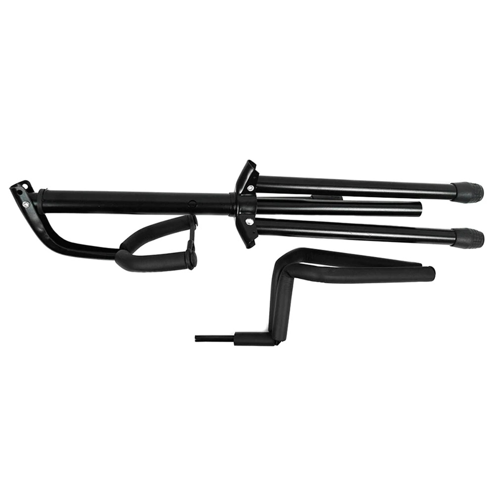 Full view of the Foldable Metal Guitar Stand - Secure and Adjustable