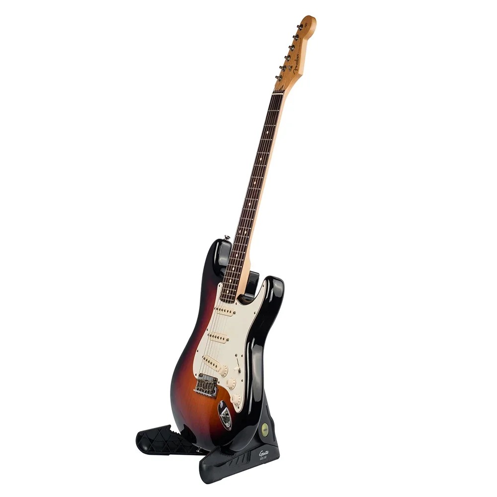 View of the use of the 'GripX Compact' Folding Guitar Stand