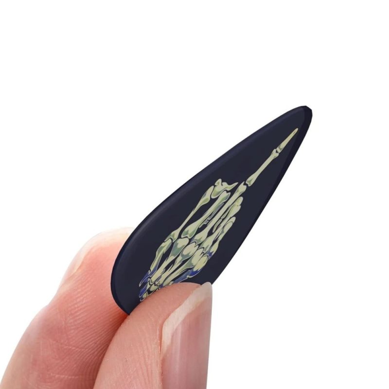 Details of Skeleton Middle Finger Guitar Picks Final Chord
