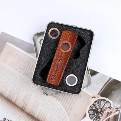 Dimensions of the Sapele Wood Kazoo - Lotus Melody - Model 2