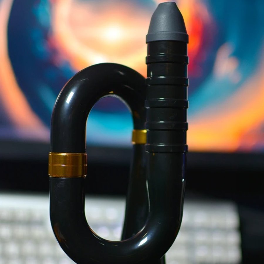 Professional Black Brass Metal Kazoo