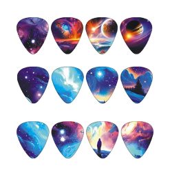 Set of 12 Galaxy Cosmos Guitar Picks