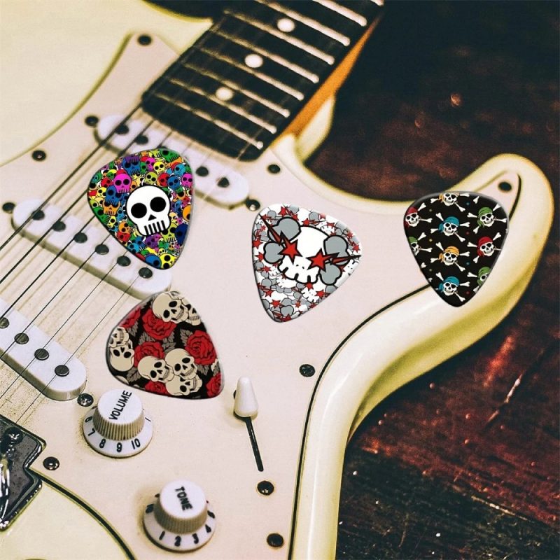 Set of 6 Skull Festival Guitar Picks