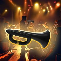 Magnificent Professional Black Brass Metal Kazoo