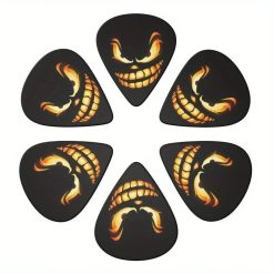 Beautiful Set of 6 Twilight Mischievous Smile Picks with complimentary case