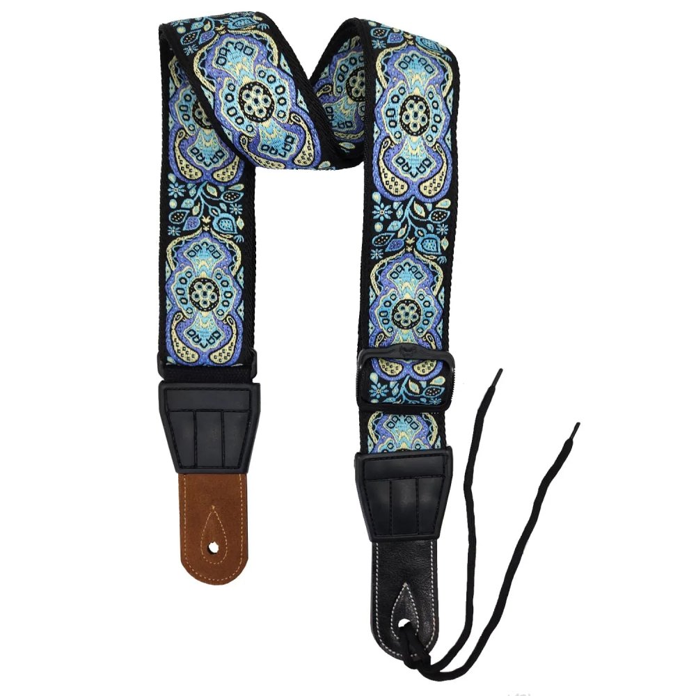 Details of the 'Byzantine Mosaic' Acoustic Guitar Strap