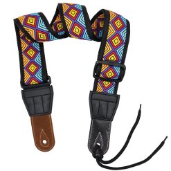 Psychedelic Geometry' Acoustic Guitar Strap