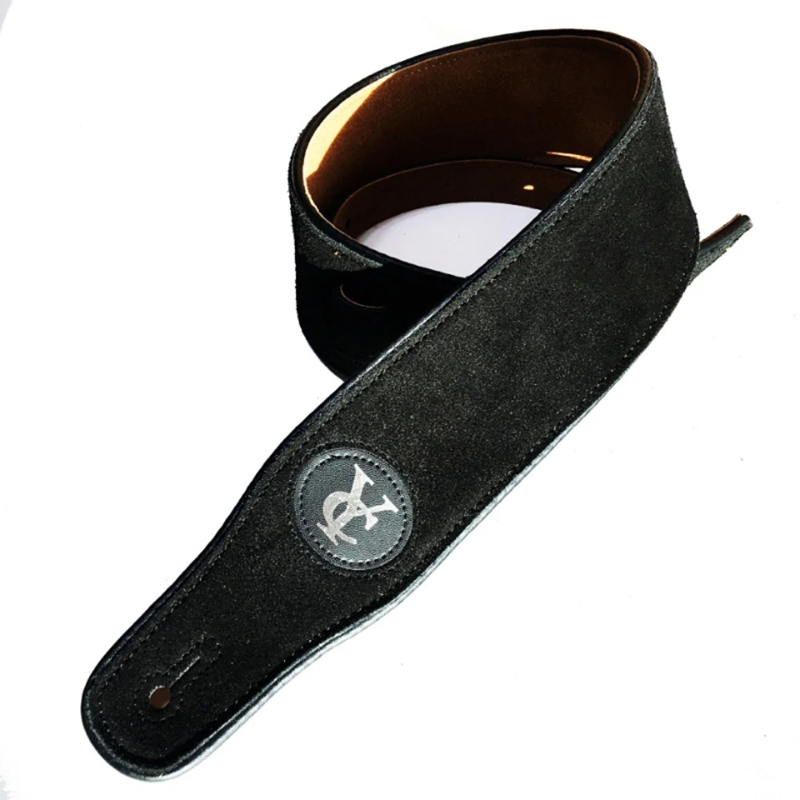 Black Rustic Elegance' Suede Guitar Strap