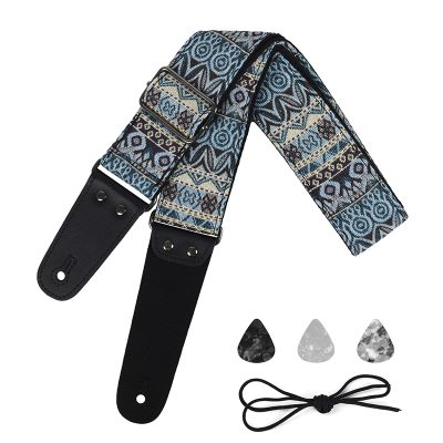 Vintage 'Cool Geometry' Guitar Strap